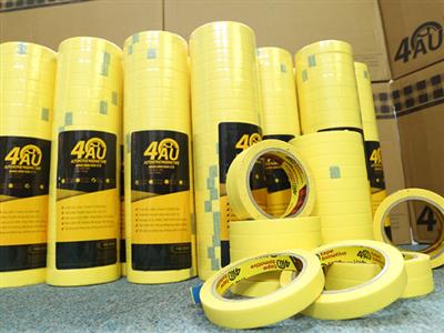 Băng keo giấy 4AU che sơn ô tô, chịu nhiệt, hóa chất