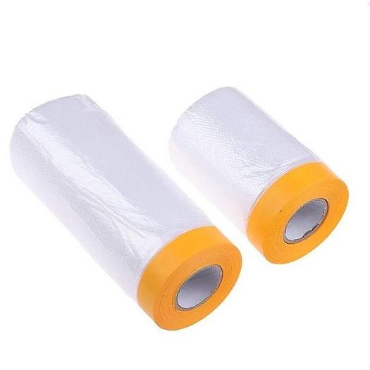 Cuộn nilon che sơn, màng che phủ bảo vệ khi phun sơn ô tô xe máy, che nền kích thước 110cmx25m